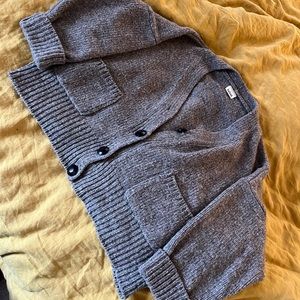 Babaà cardigan no. 17 in dark mist. Gently worn for 1 year, ~6 times. No damage.